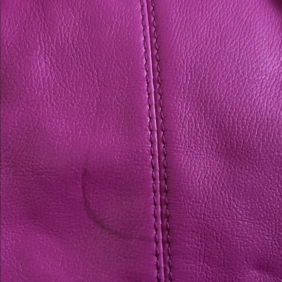 Kate Spade New York Large Fuchsia Pink Leather Satchel with strap - Picture 4 of 17